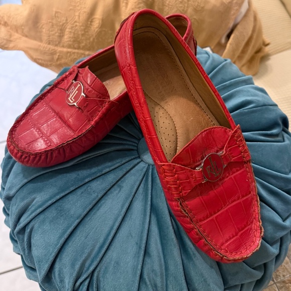 Ralph Lauren Shoes - 2026 PRICE REDUCTION: RED RALPH LAUREN DRIVING SHOES, 6.5B